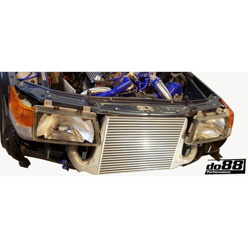 FMIC SAAB 900 Turbo 1987-1993, Blue hoses