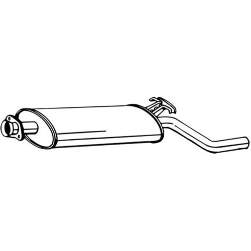 Muffler Rear 9000 1990-
