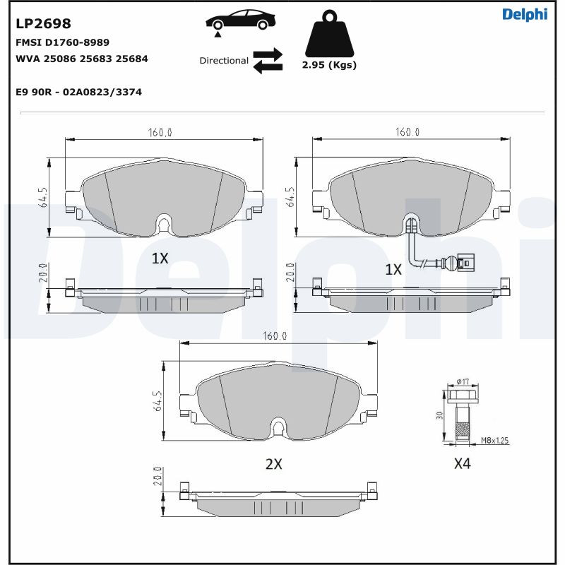 Brake Pads Front VAG 1ZE / 1ZK