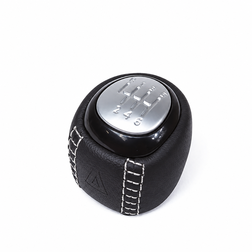 XT-Series Gear lever shift knob White Stitches 9-3 II 5-speed