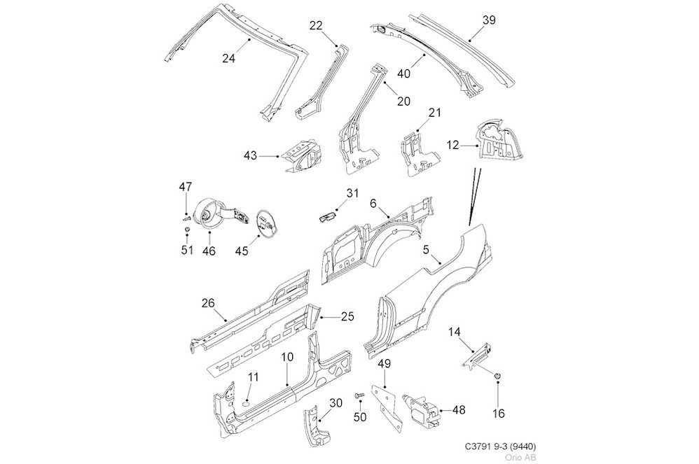 SAAB Original 12832483