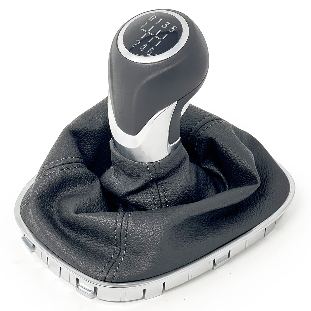 OEM Gear Stick Shift Knob & Gaiter SILVER, 6 Speed Opel Adam Corsa E