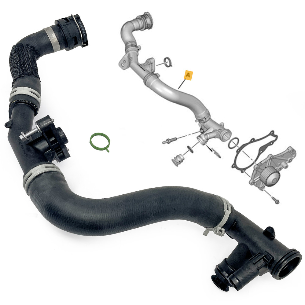 Coolant Hose Pipe OEM 1.6HDi PSA Opel