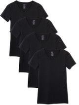 Kalon Women's 4-Pack Scoop Neck T-Shirt Base Layer 