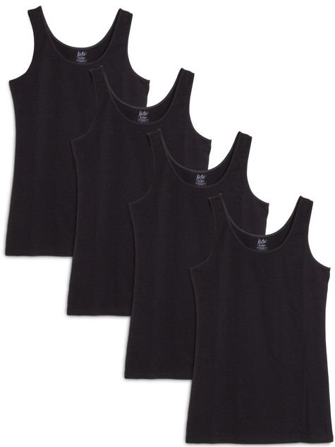 4-Pack Basic Tank Top Square Tag