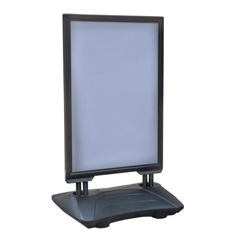 Small Indoor/Outdoor Weighted Aluminum Two Sided Sidewalk Frame and