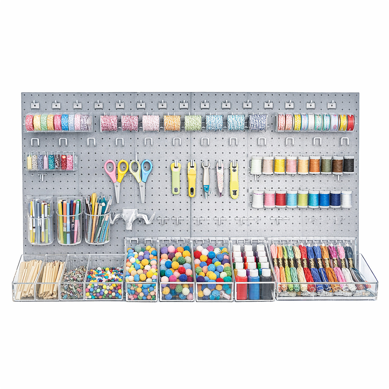 125-Piece Pegboard Organizer Kit (2 - 24