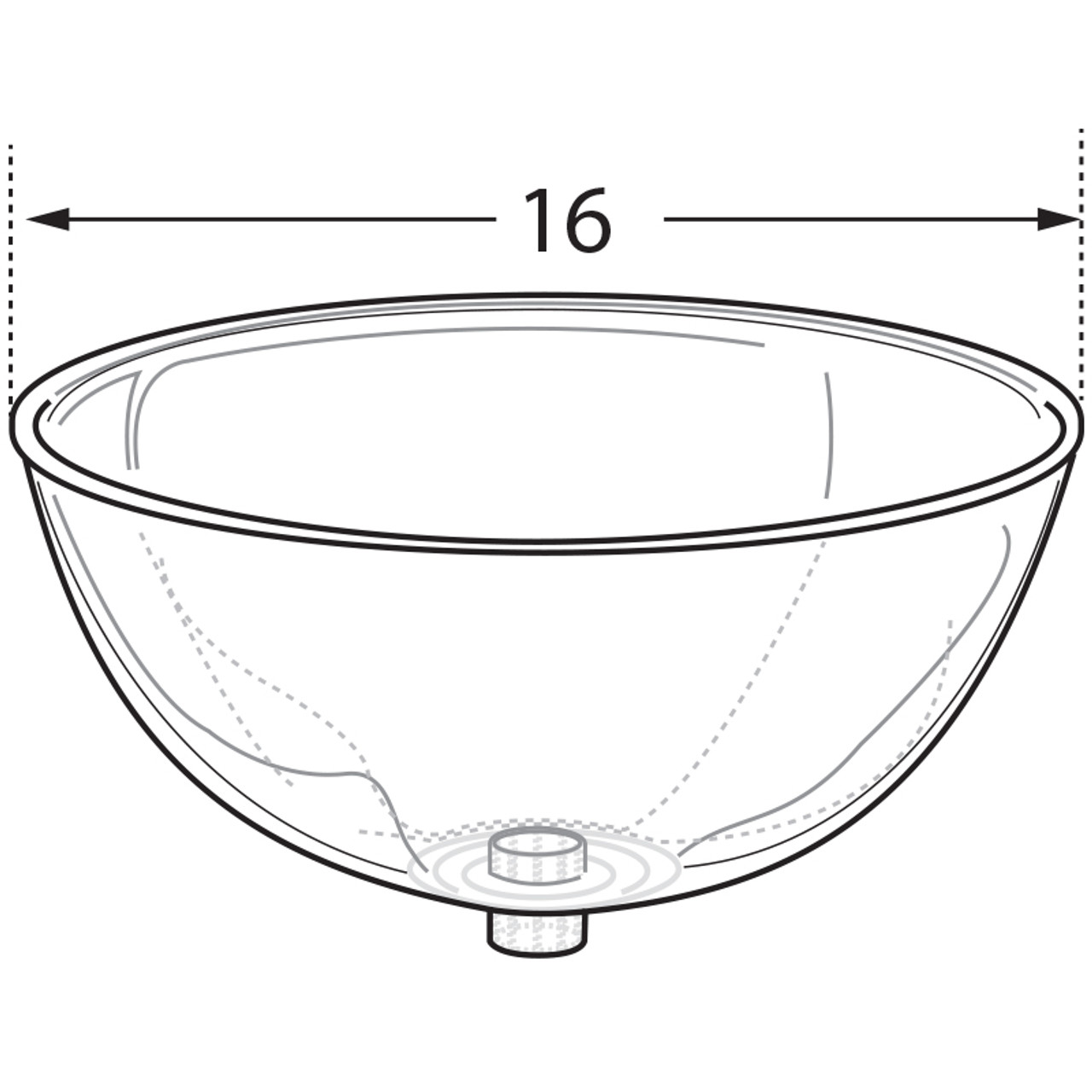 Plastic Hanging Bowl 8 Inch, Clear Displays
