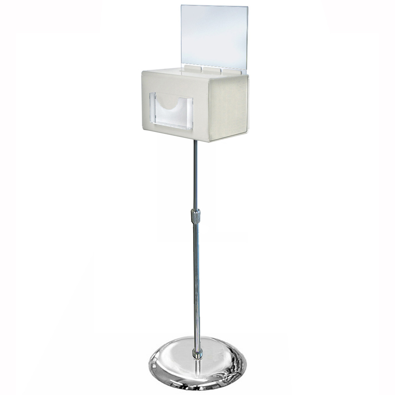 ESAC 置き物 Extra Large White Box on Adjustable Pedestal Floor Stand w