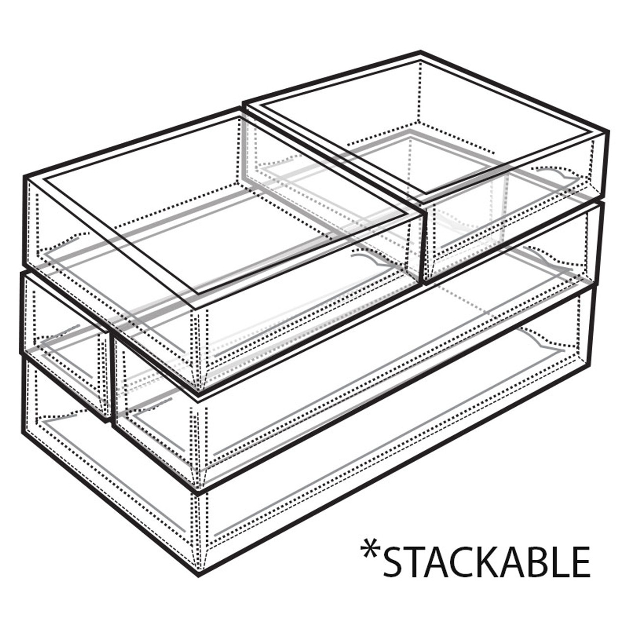 Clear Acrylic Shelves, Single and Double Plastic Shelves