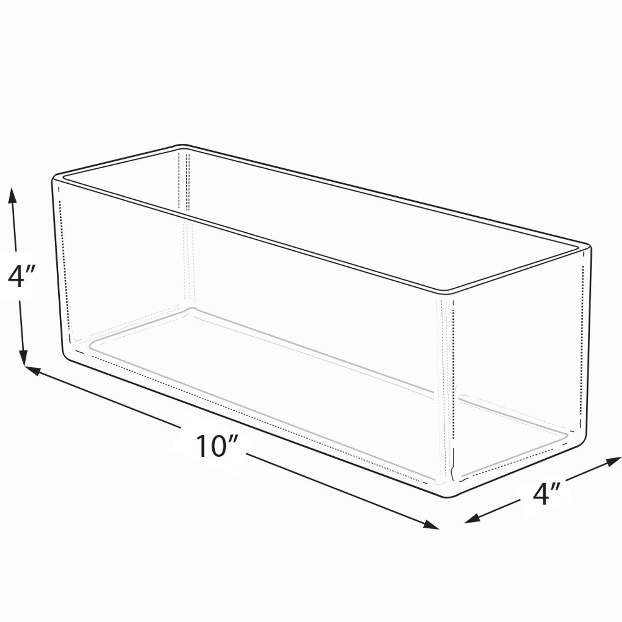 4.5cm-10cm Large Capacity Clear Acrylic Storage Box4.5cm
