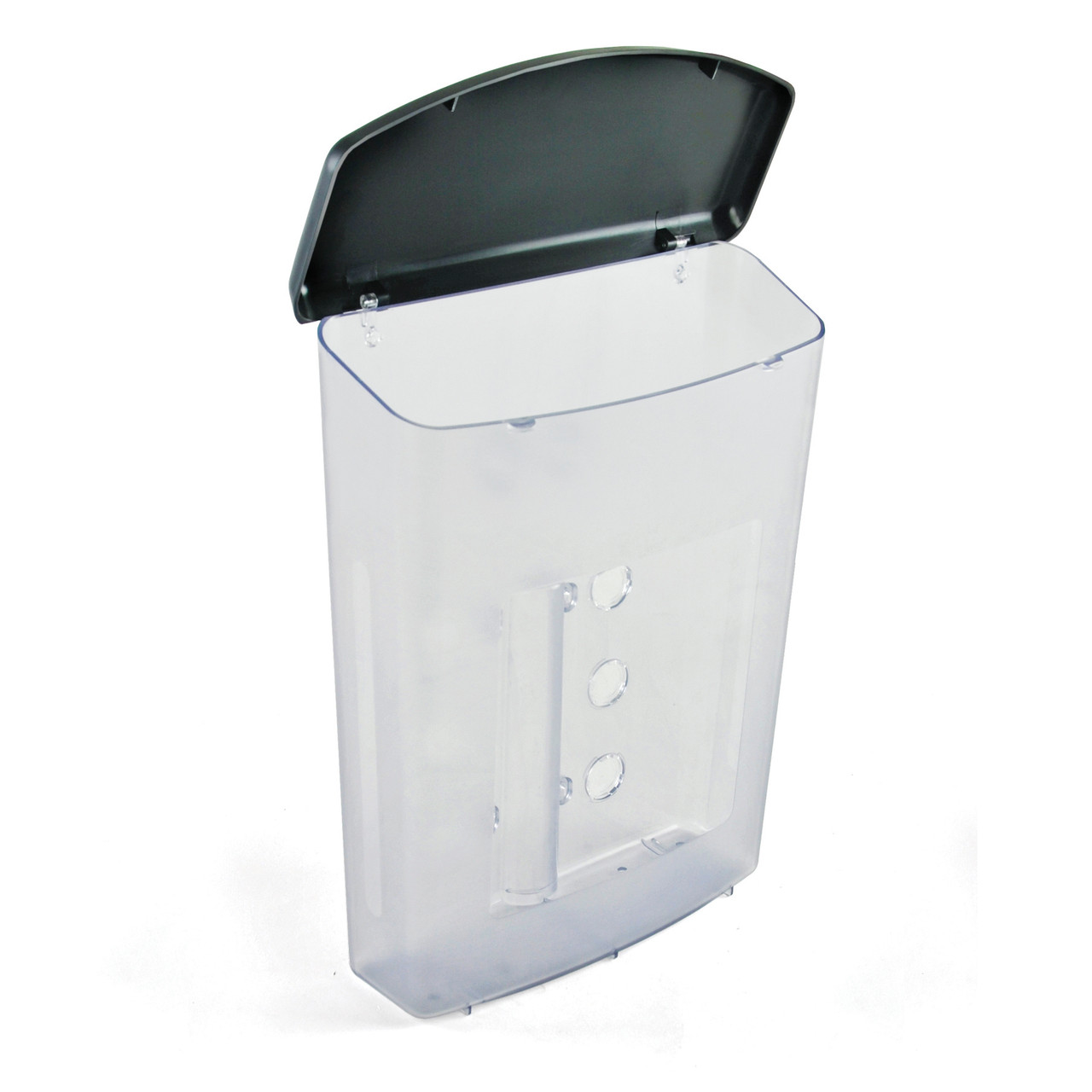 Clear Frosted Outdoor Wall Mount Letter Brochure Holder w/Black