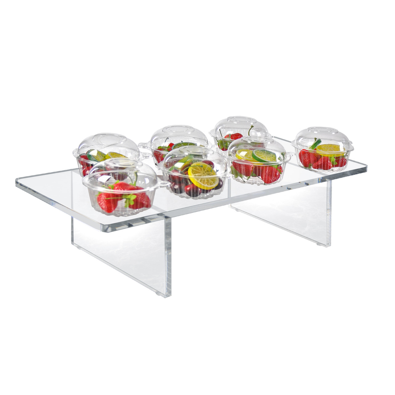 Clear Acrylic 4-Way Divider Shield for Table Overall Size: 63.5 Wide x 23.5 High Azar Displays