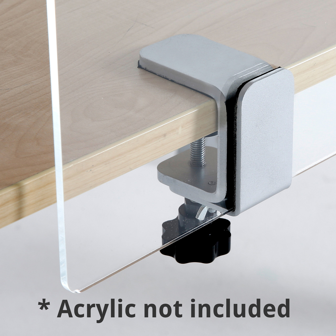 acrylic drilling setup clamps backing board