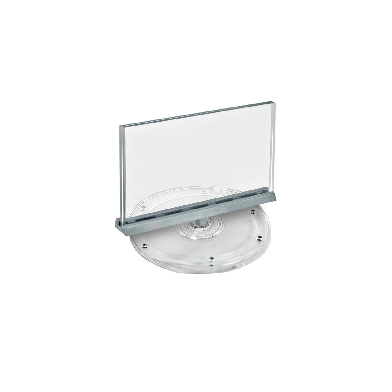 Two Sided Revolving Acrylic Sign Holder: 8.5