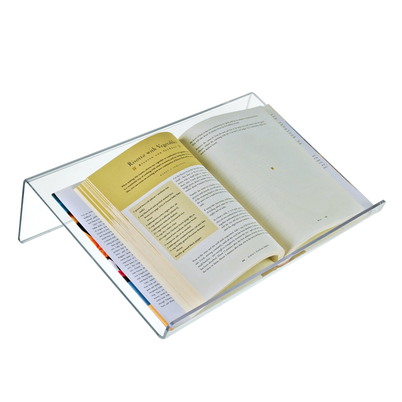 Clear Acrylic Book Display Stand - Wide Lip