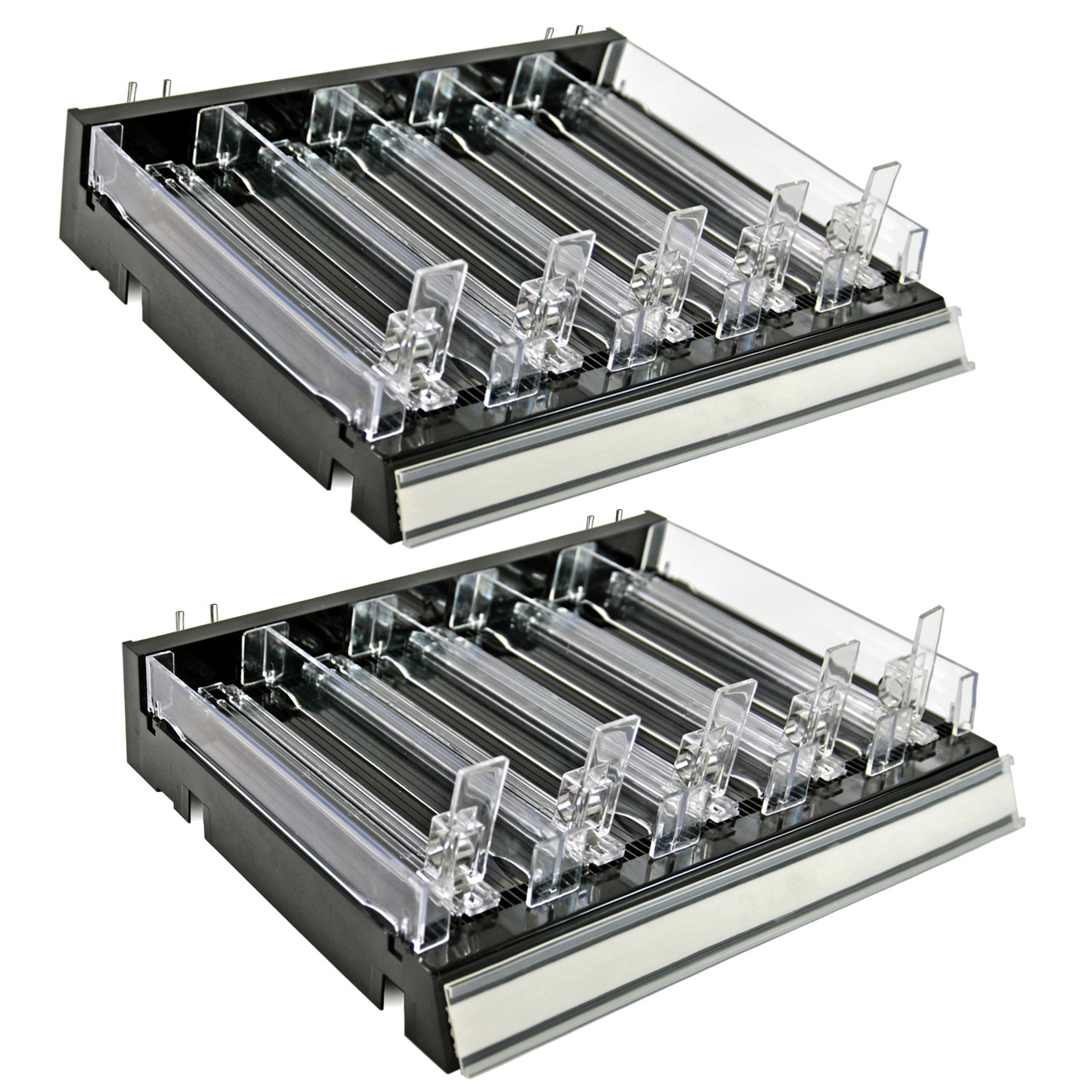 Azar Displays 225830-SHORT-BLK Adjustable Short Divider Bin