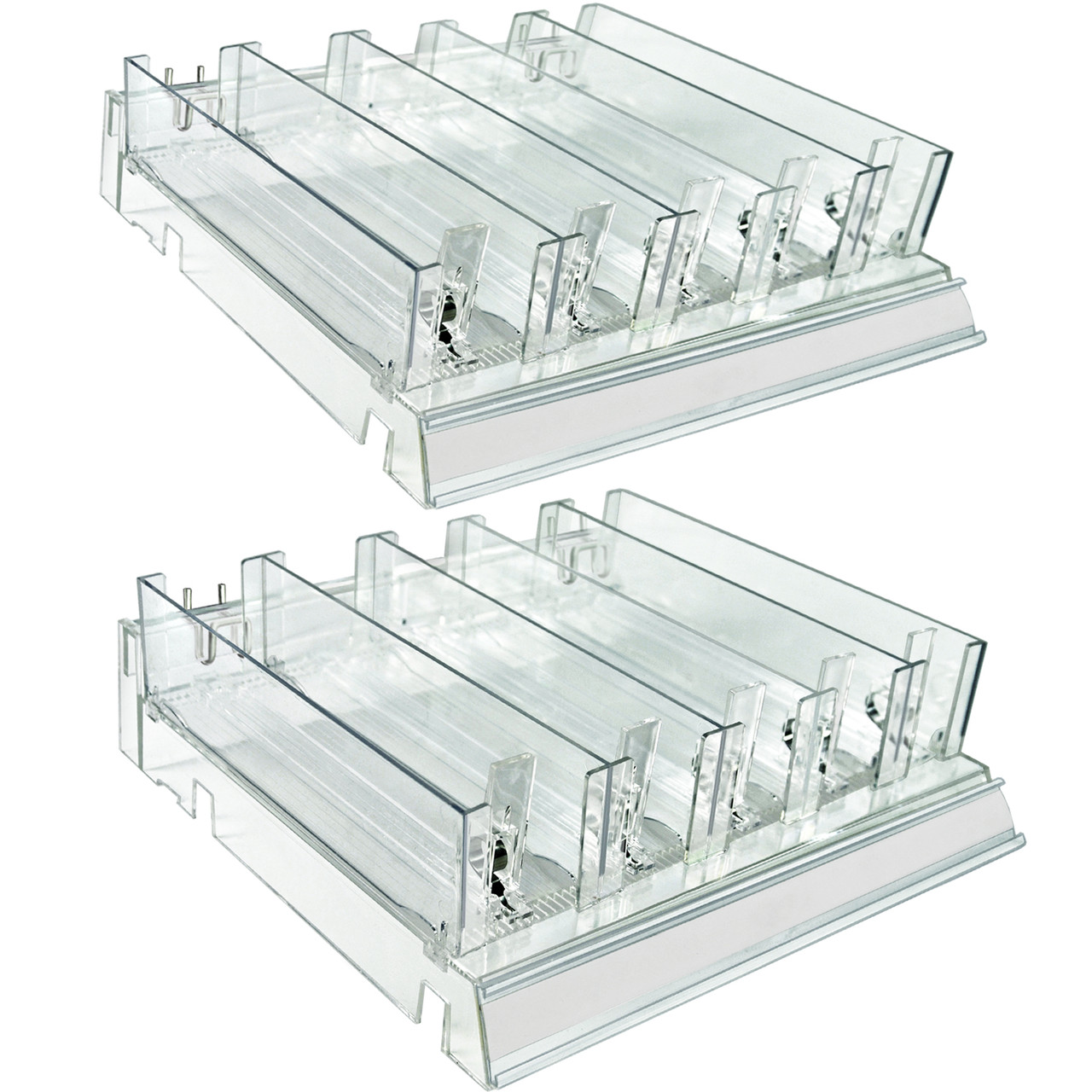Divider – Plastic Glamour Explosion! Azar Displays 225830-TALL-CLR Adjustable Tall Divider Bin Cosmetic