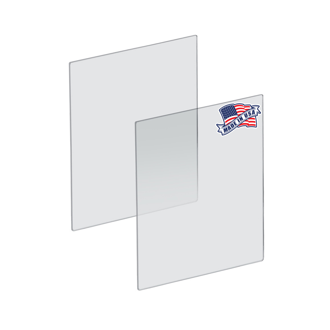 Azar 179624 Plexiglass Acrylic Sheets Cut to size, Clear Plastic Panels, Size: 18 x 24 x 3/16 Thick with Square Corners, 2-Pack