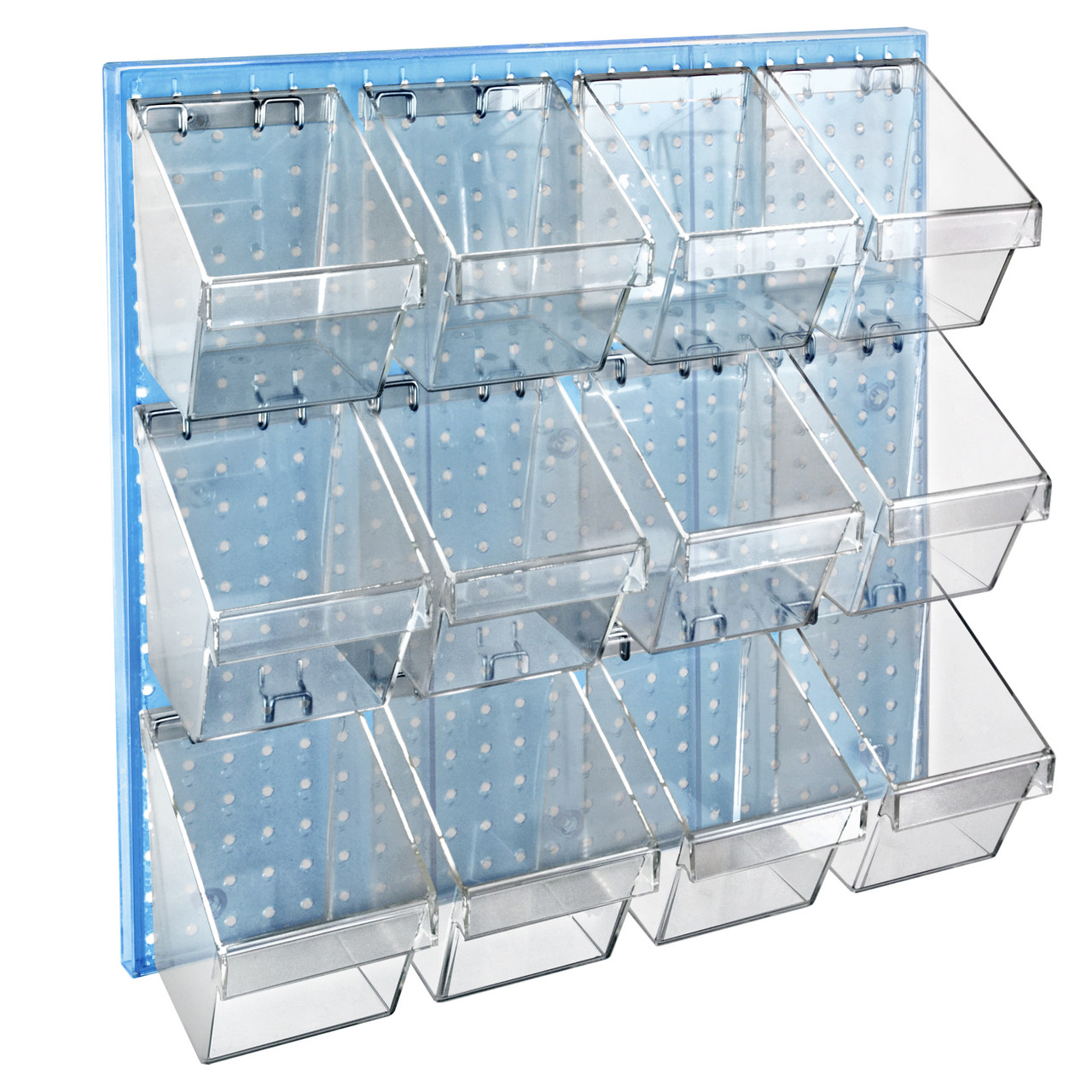 Azar 900988-WHT 125-Piece Pegboard Organizer Kit 2 24x24