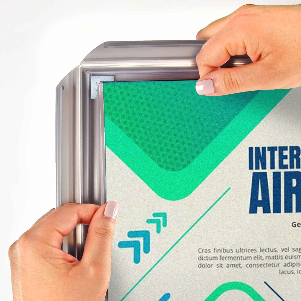 Wall Mount Plastic Snap Poster Frame 24