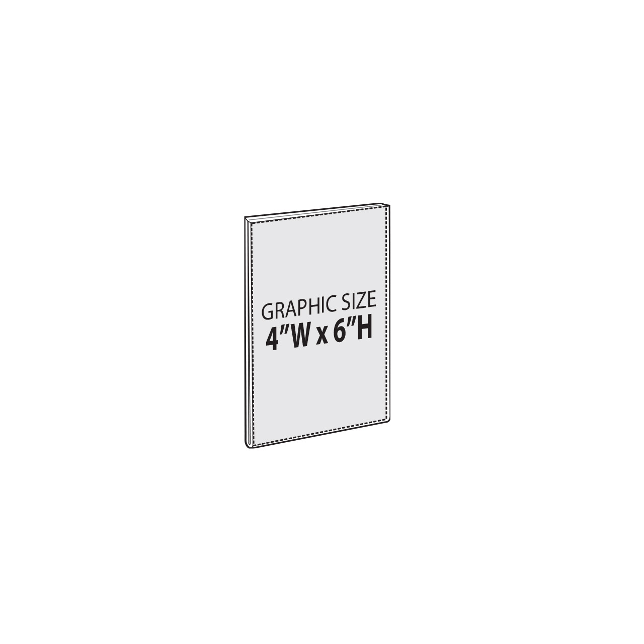 Clear Acrylic Magnet Back Sign Holder Frames 4