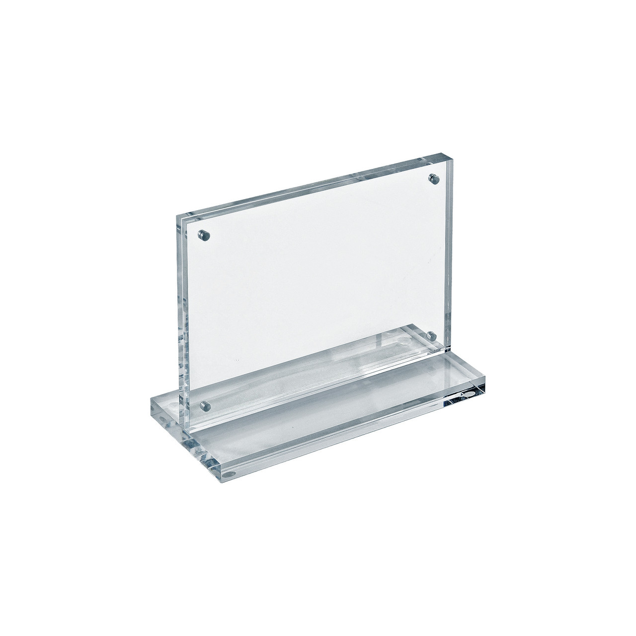 Slim Deluxe Acrylic Block Frame 7” x 5” on ½” Acrylic Base with
