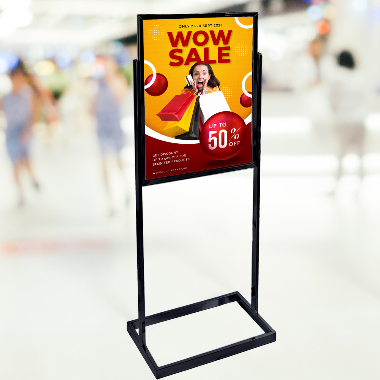 Black Poster Floor Stand 22