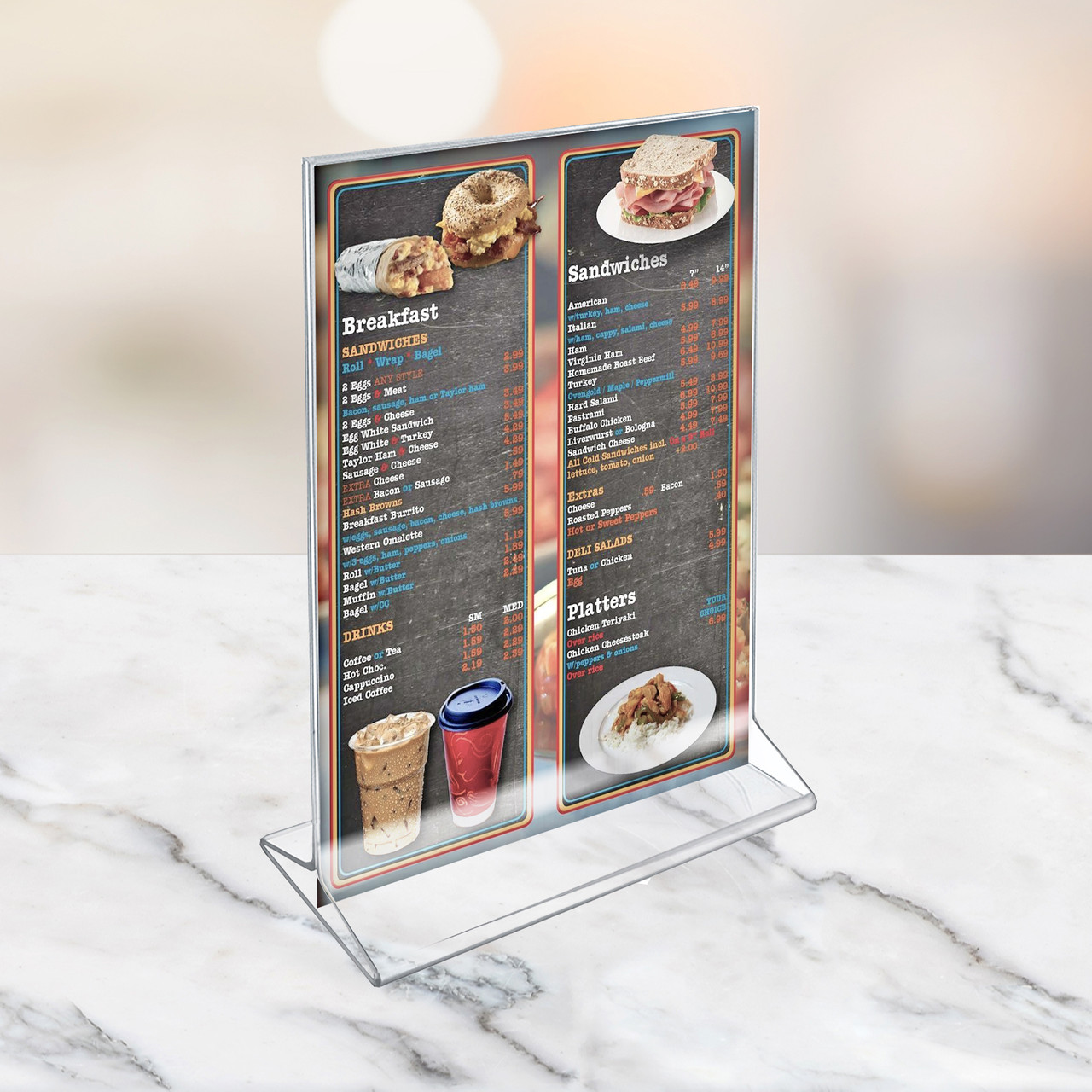 ADVISORY ポスター3枚 Top Load Sign Holder, 8.5” x 11”, Flexible Plastic, 3-Pack