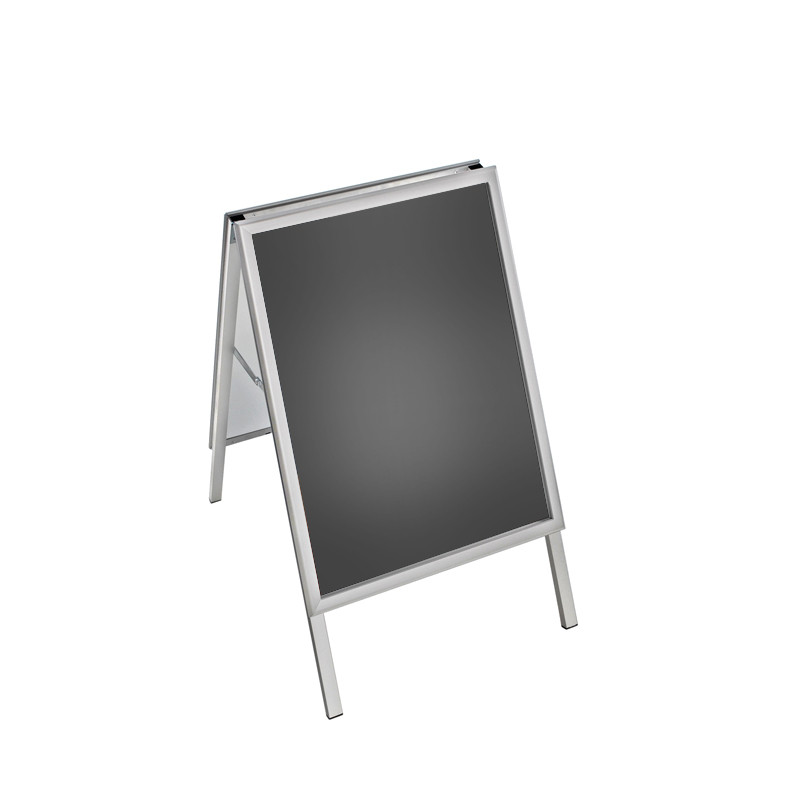 Small Silver Snap Open A-Frame Double-Sided Indoor/Outdoor