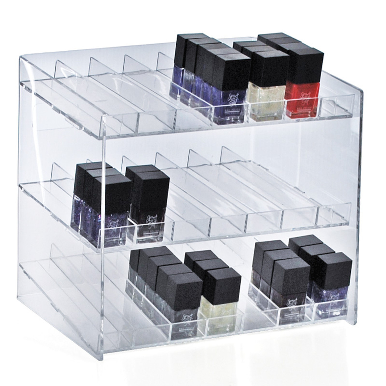 Three-Tier 21 Compartment Display, 7-Comp per Tier