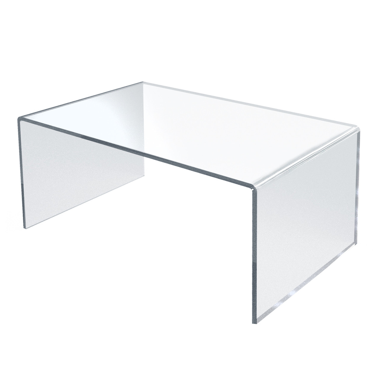 Generic Display Risers Clear Acrylic Riser Shelf Showcase Fixtures