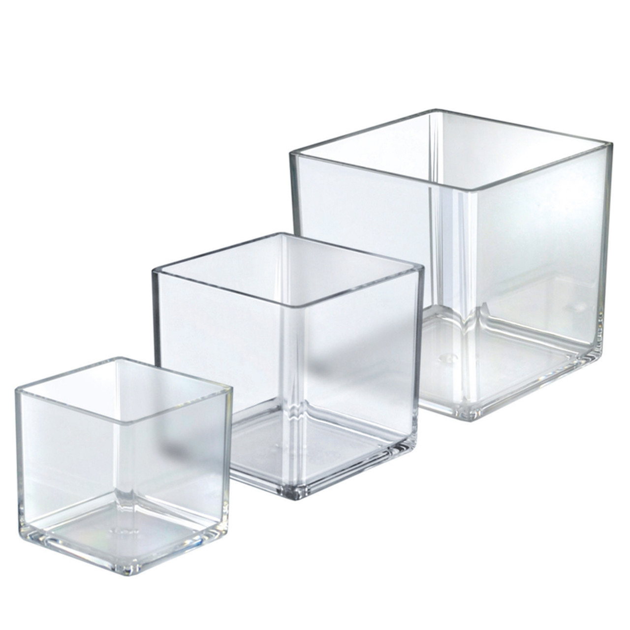 Acrylic Display Case Plastic Box Cube Storage Box Transparent