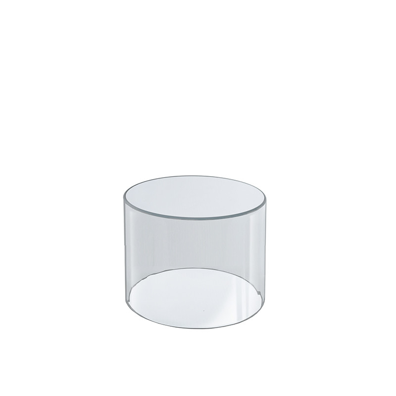 Clear Acrylic Cylinder Display, Plastic Round Container and Riser