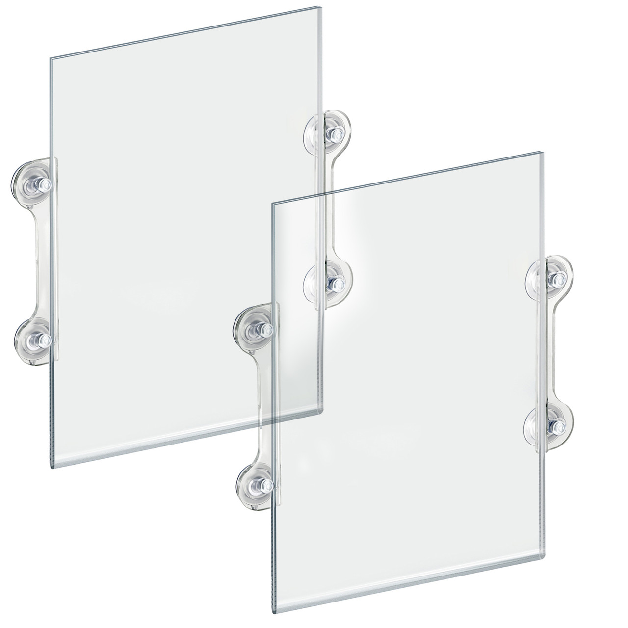 Clear Acrylic Window/Door Sign Holder Frame with Suction Cups 11