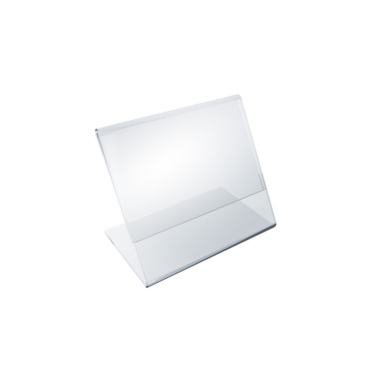 Angled L Shaped Sign Holder Frame With Slant Back Design 3 5 X 2 5 High Horizontal Landscape 10 Pack Angled L Shaped Sign Holder Frame With Slant Back Design 3 5 X 2 5 High Horizontal Landscape 10 Pack