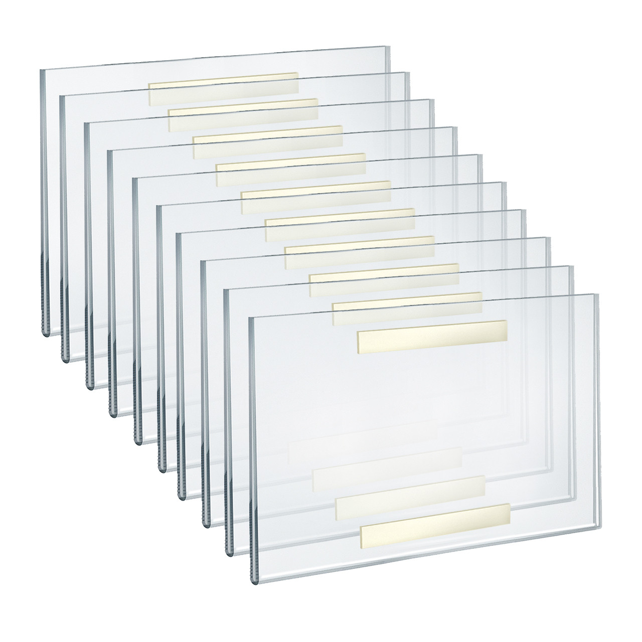 Self Adhesive Tape Clear Acrylic Wall Sign Holder Frame 11