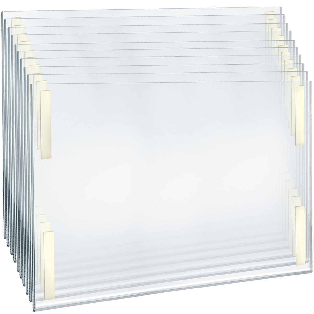 17 Clear Acrylic Floating Wall mounting Bathroom Shelf 2pack - My