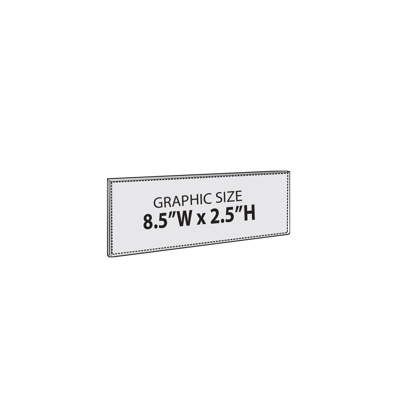 Clear Acrylic Magnet Back Sign Holder Frames 8.5