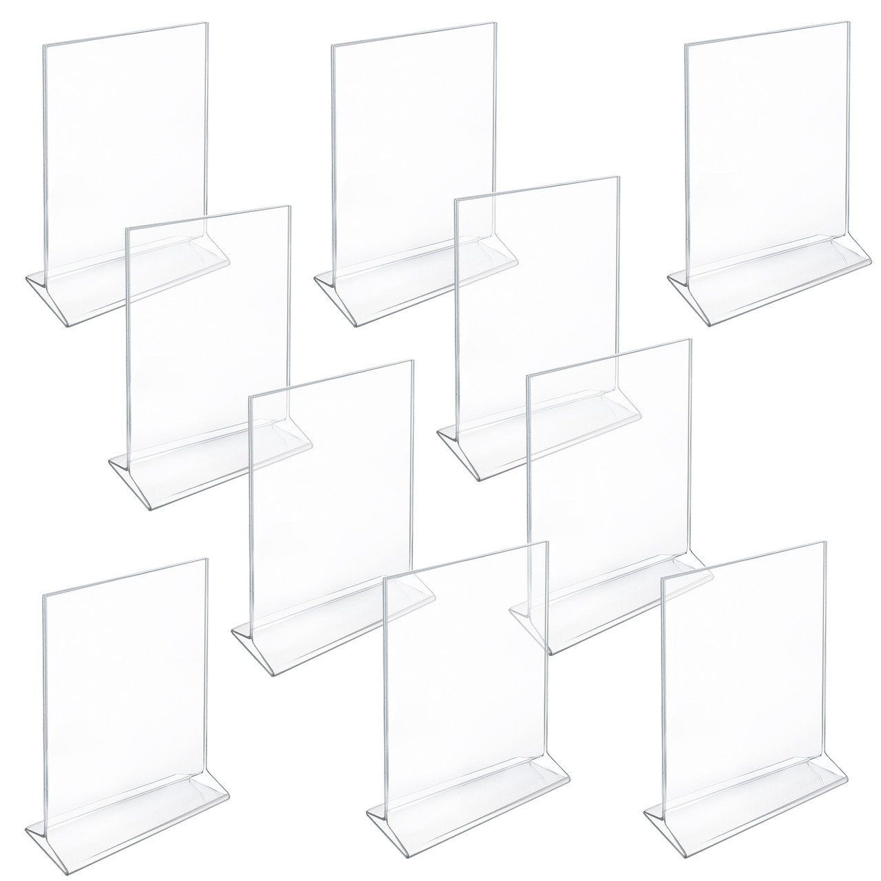 Top Loading Clear Acrylic T-Frame Sign Holder 5.5