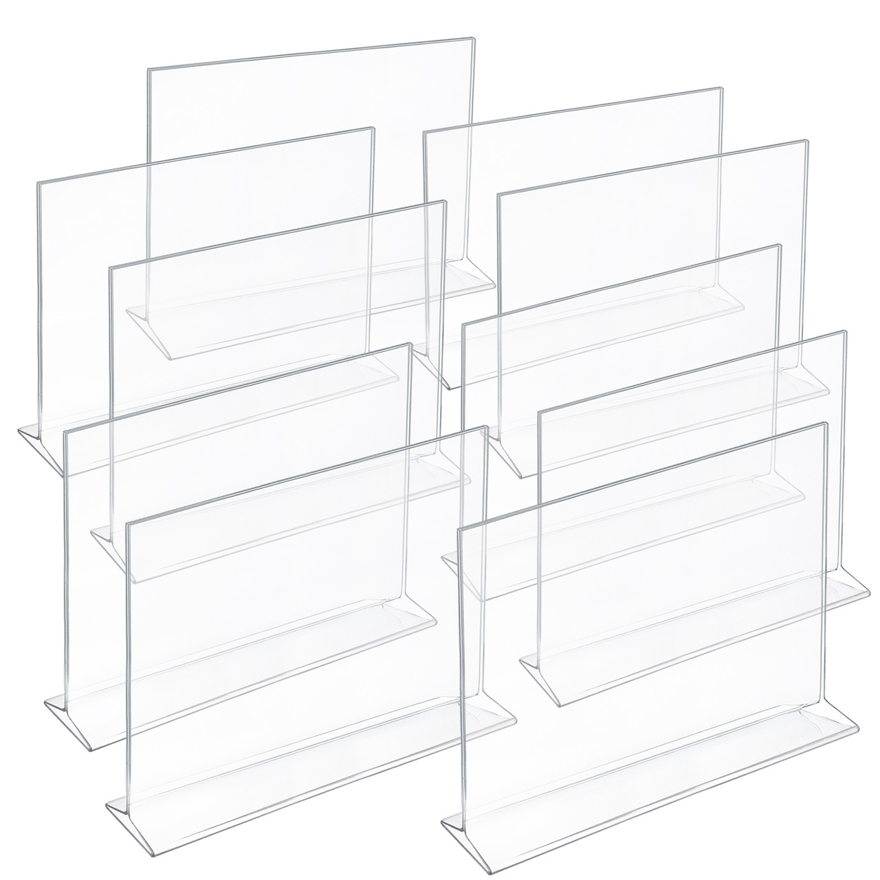 Top Loading Clear Acrylic T-Frame Sign Holder 14