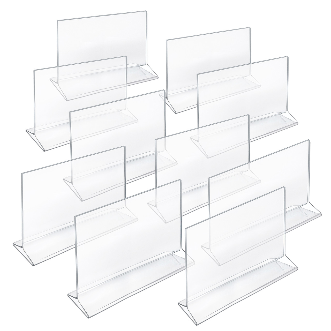 Top Loading Clear Acrylic T-Frame Sign Holder 11