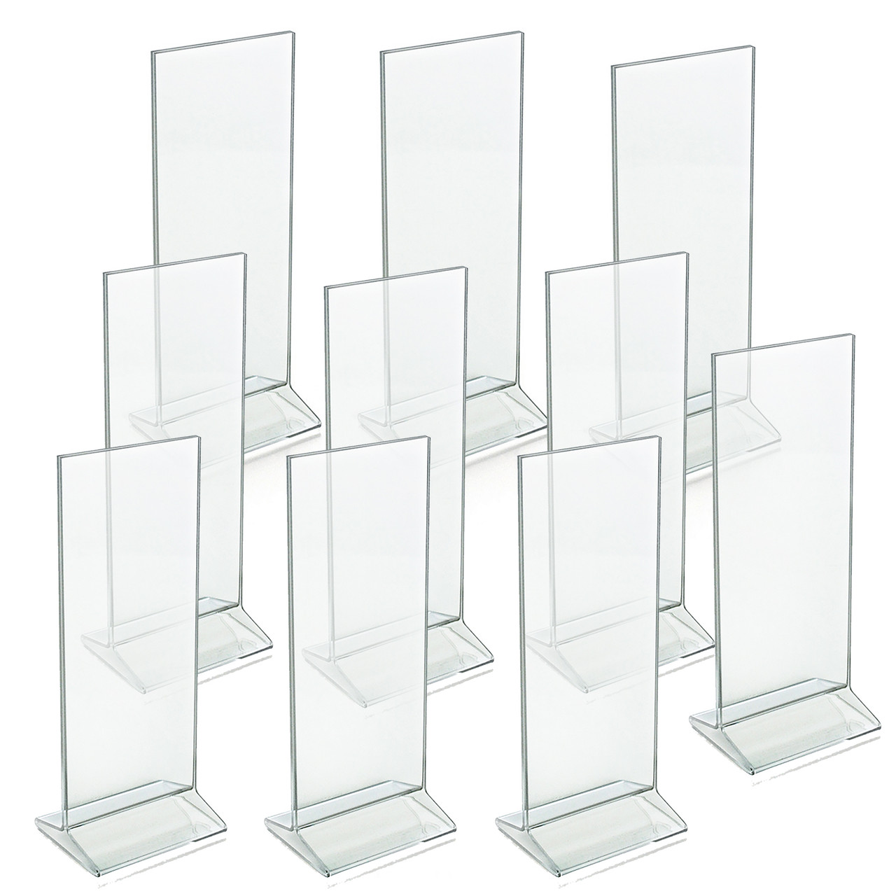 A4 Wall Mount Clear Acrylic Sign Holder With Adhesive 8.5 X 11