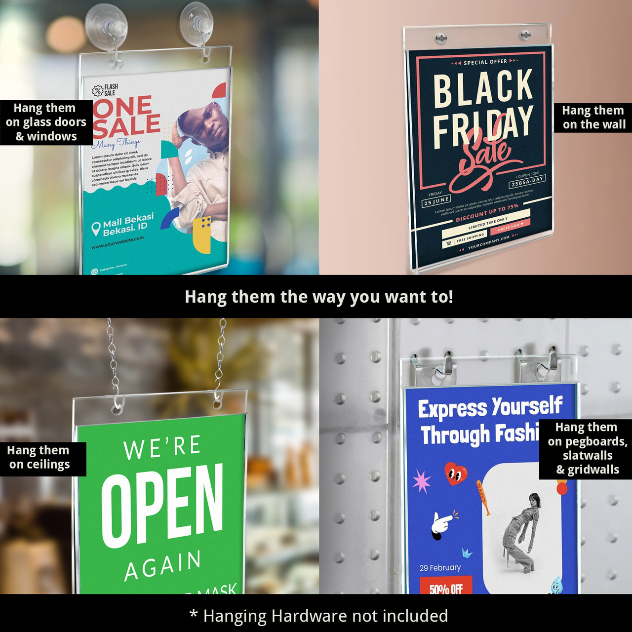 Clear Acrylic Wall Hanging Frame 17