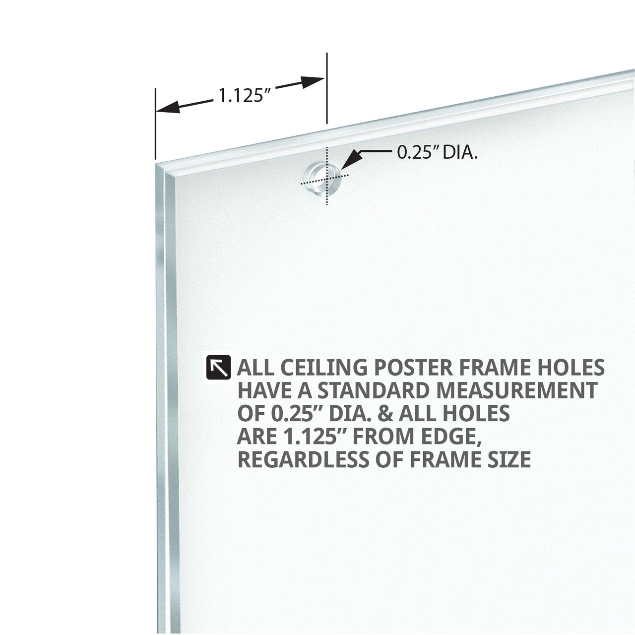 Clear Acrylic Hanging Ceiling Poster Frame 14