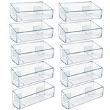 Three-Tier, Three-Pocket Trifold Brochure Holder, 2-Pack - Azar