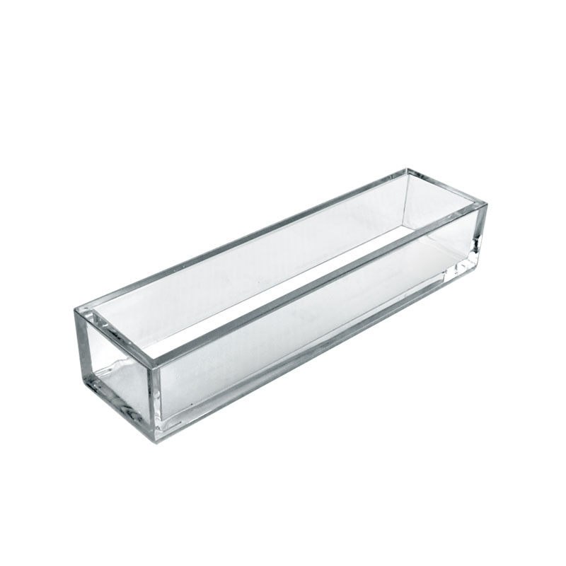 Deluxe Clear Acrylic Narrow Slim Tray Organizer for Desk or Counter, 4