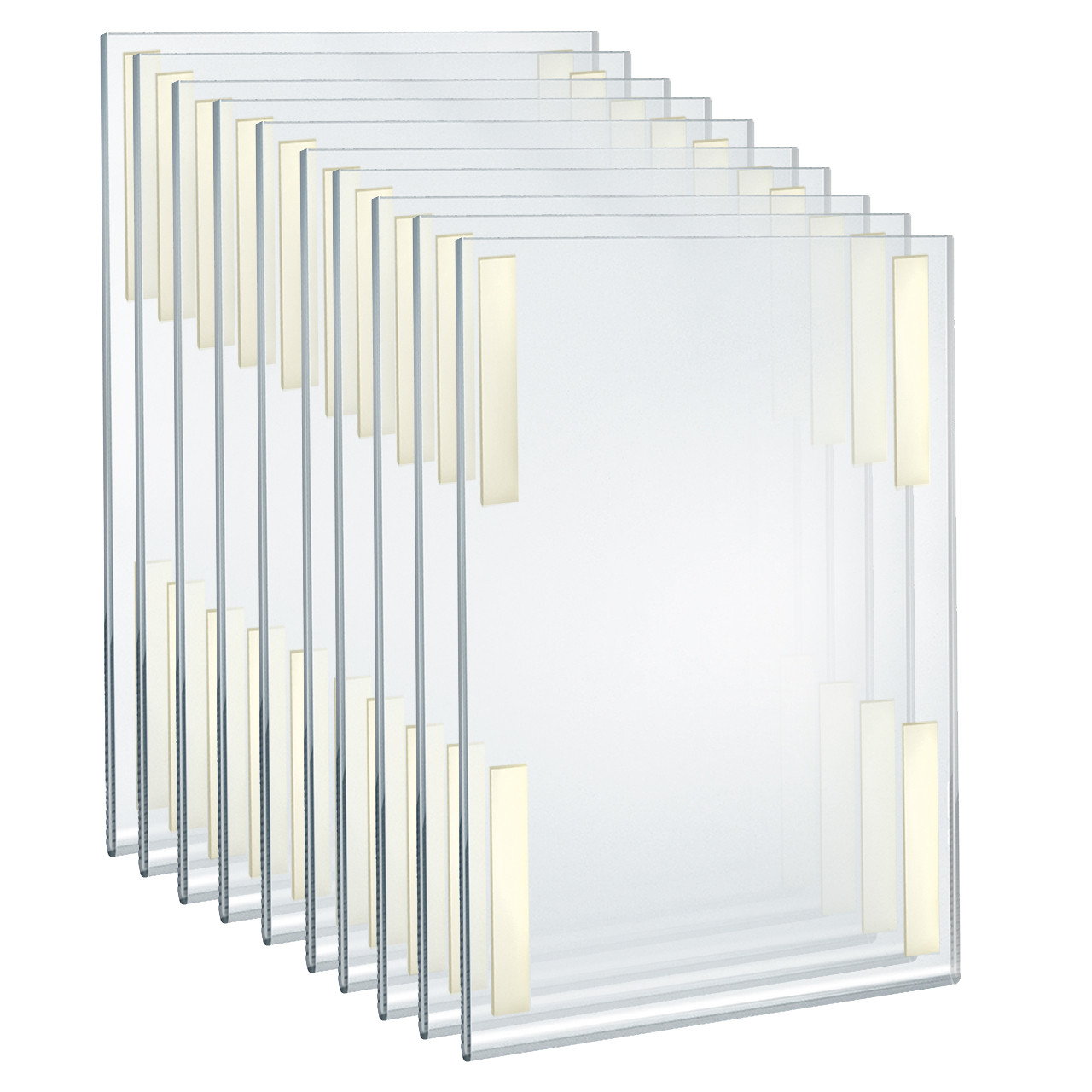 Self Adhesive Clear Acrylic Wall Sign Holder Frame 8.5" W x 11" H