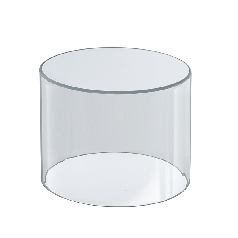 Clear Acrylic Cylinder Display, Plastic Round Container and Riser, 4