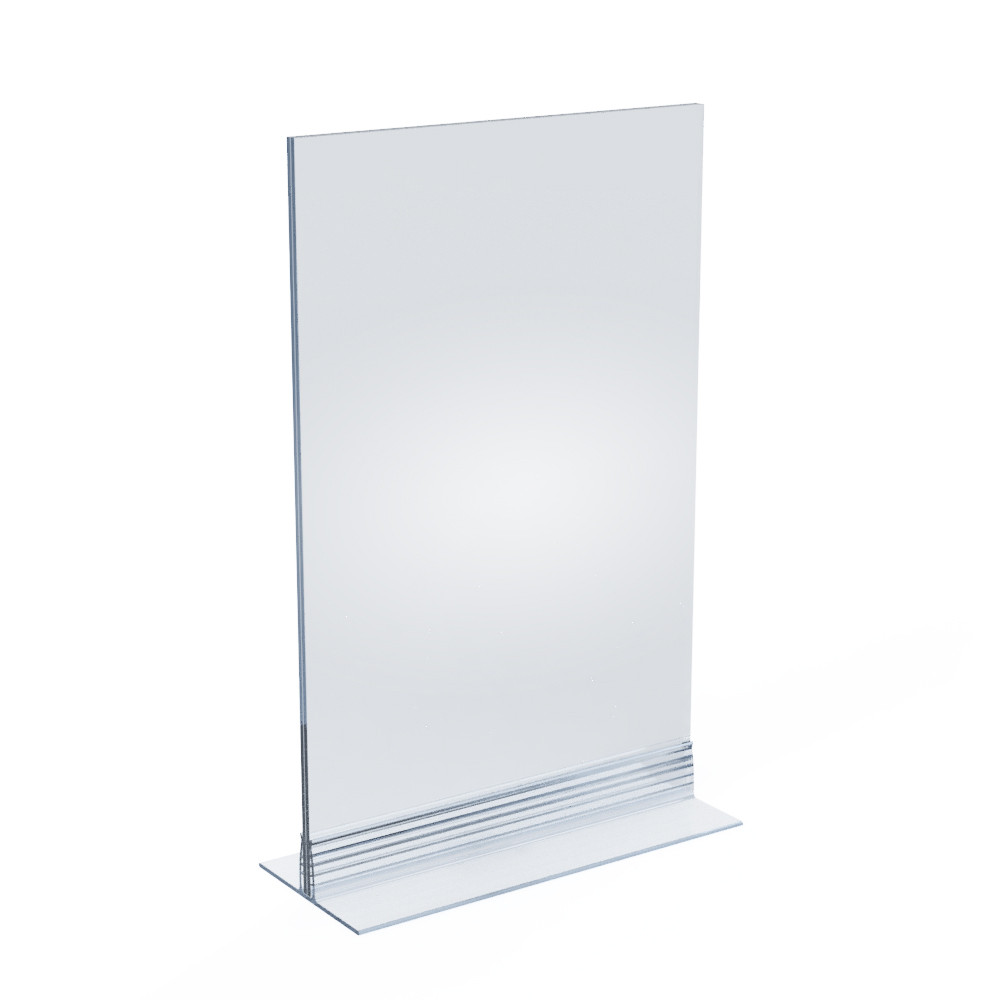 10-Pack Acrylic Sign Holders - 7x11 Inch Double Sided Display Stands For Vertical/Horizontal Use